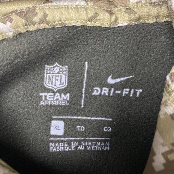 New England Patriots Nike Camo Hoodie Womens XL Salute The Troops - Picture 6 of 10